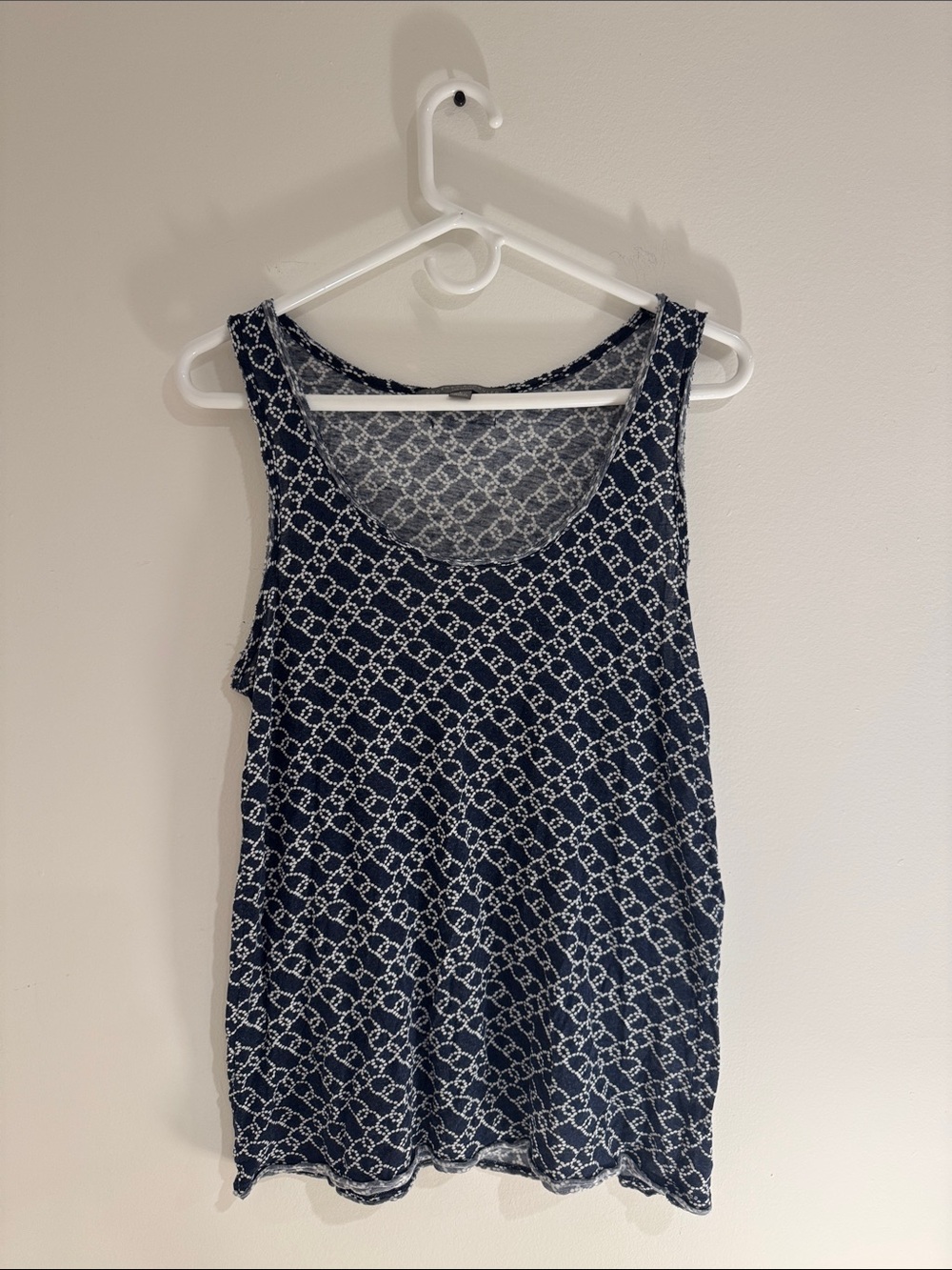 Proenza Schouler Women’s Navy Scoop Neck Tank Top Size Large